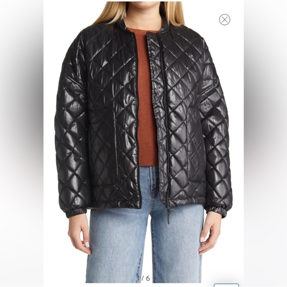 Halogen Black Quilted Women's Jacket 3X - Picture 3 of 8